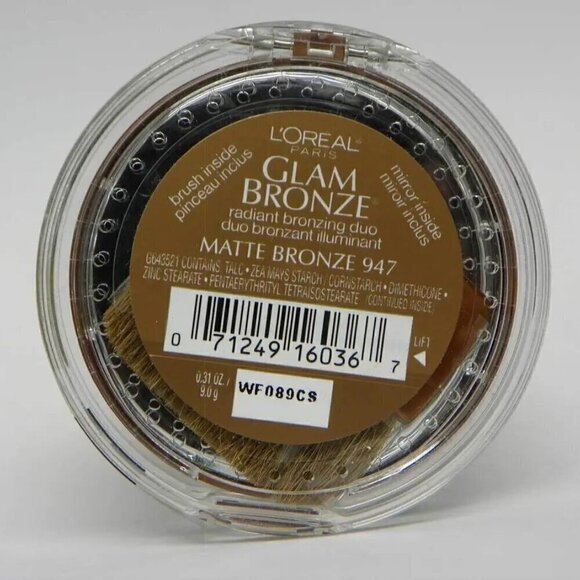 Loreal Glam Bronze Radiant Bronzing Duo Matte Bronze 947 NEW - Picture 2 of 2